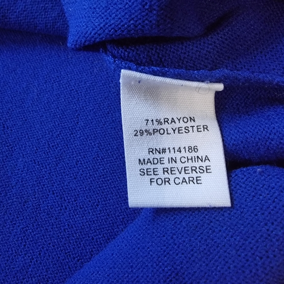 3/$40 Sale! 89th + Madison Asymmetrical Cowl Neck Lightweight Sweater - Picture 8 of 8